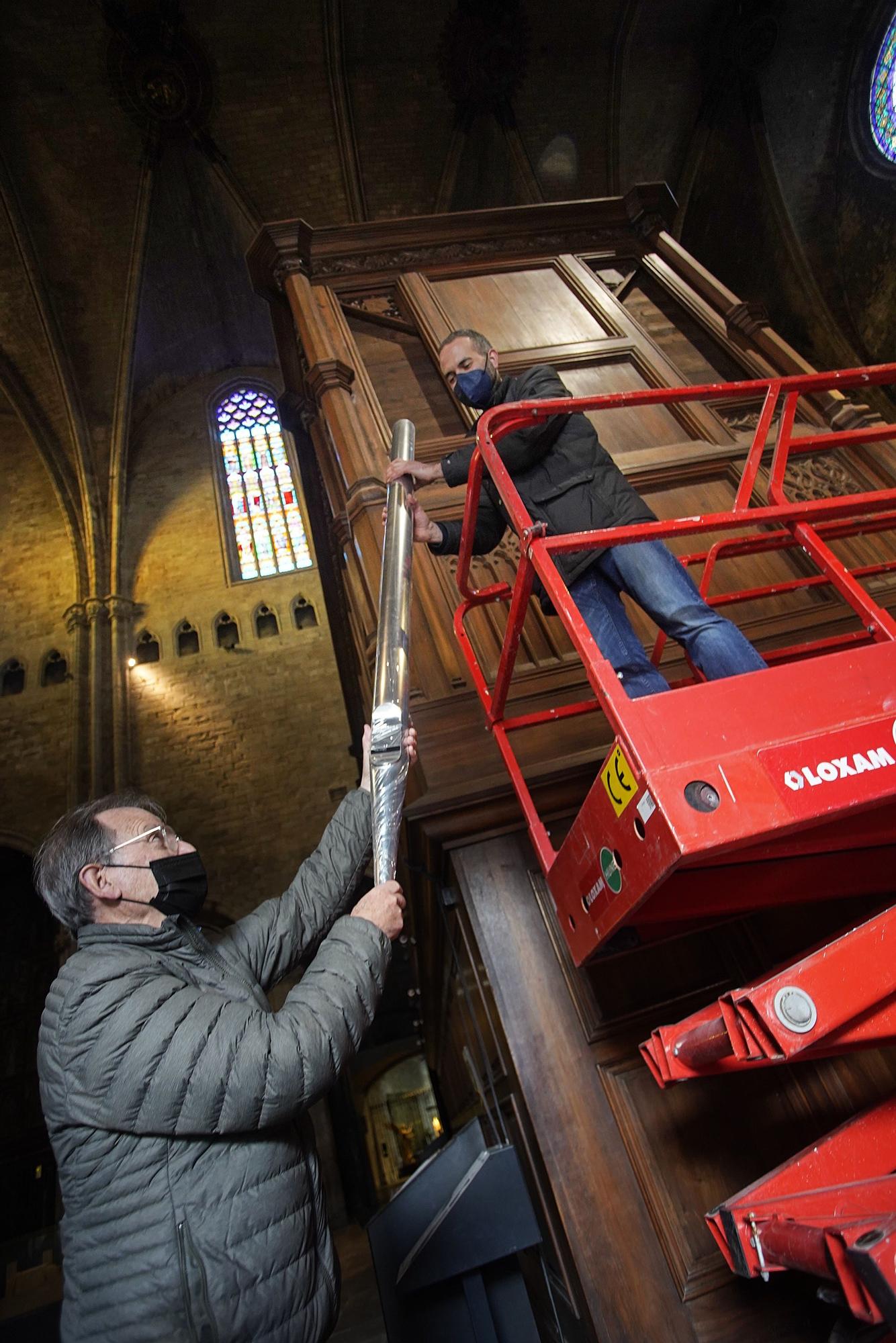 Fil a l’agulla per acabar l’orgue de la Catedral setanta-nou anys després