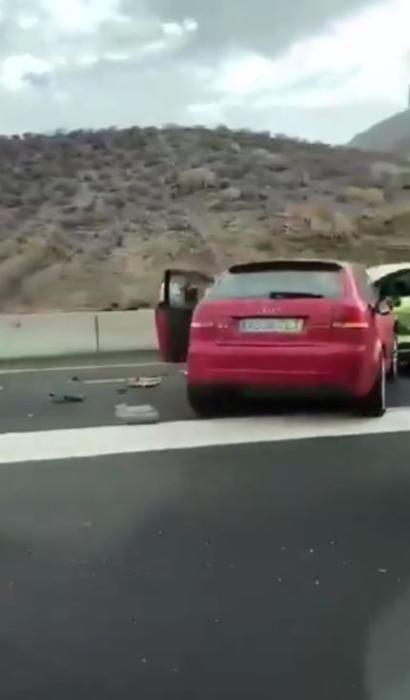 Accidente en la TF-1 a la altura de Guaza