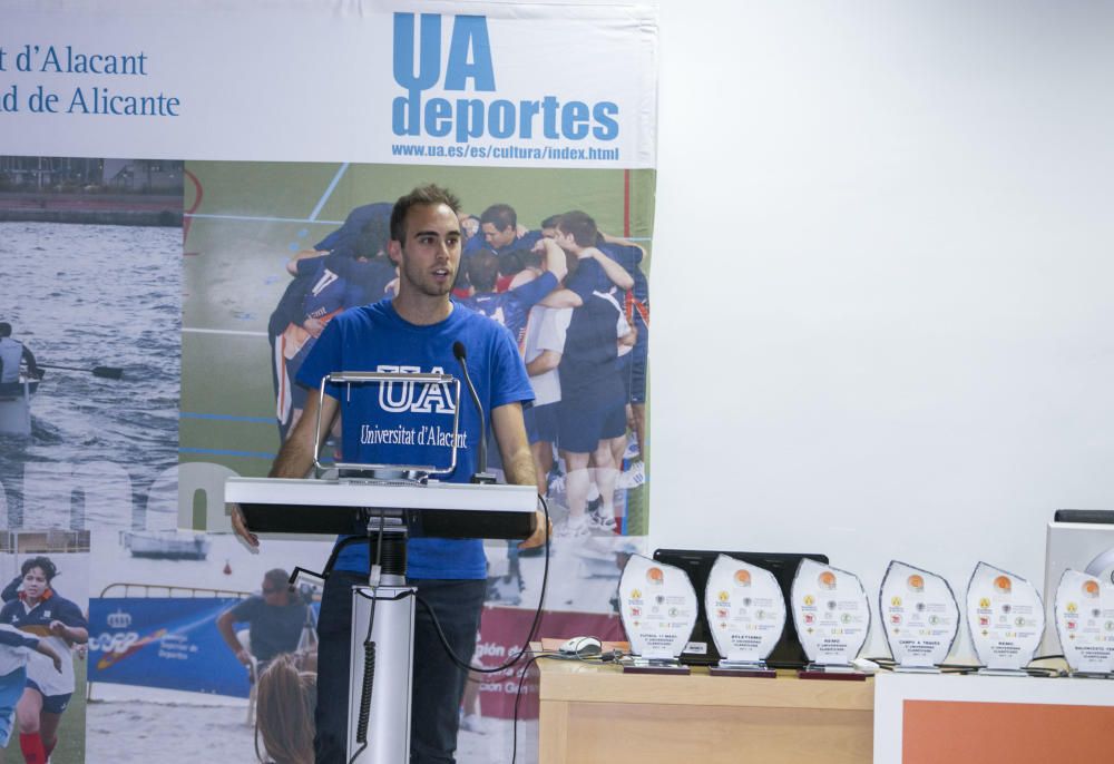 Reconocimiento a los deportistas de la UA