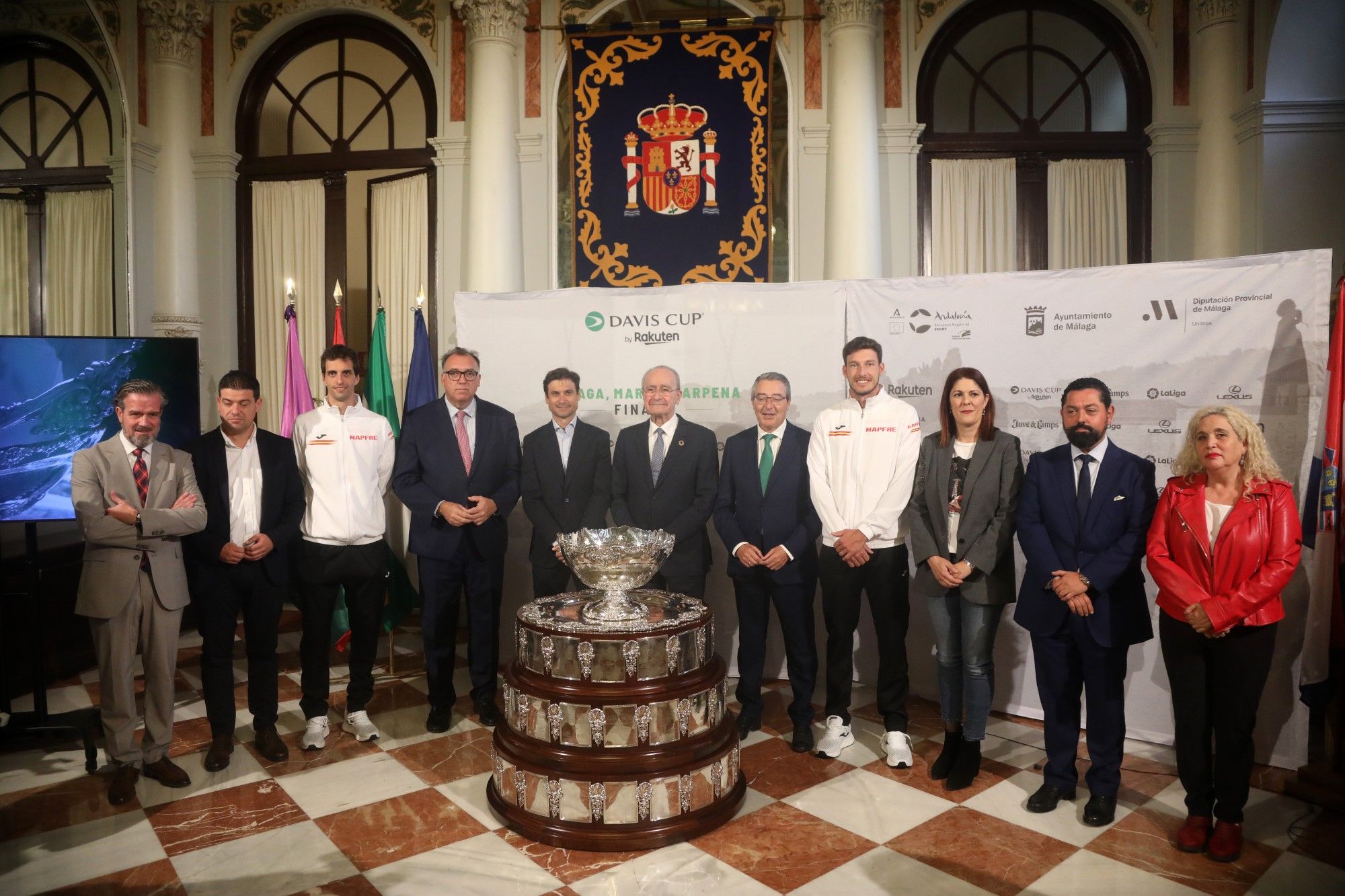 La Copa Davis se presenta en el Ayuntamiento de Málaga