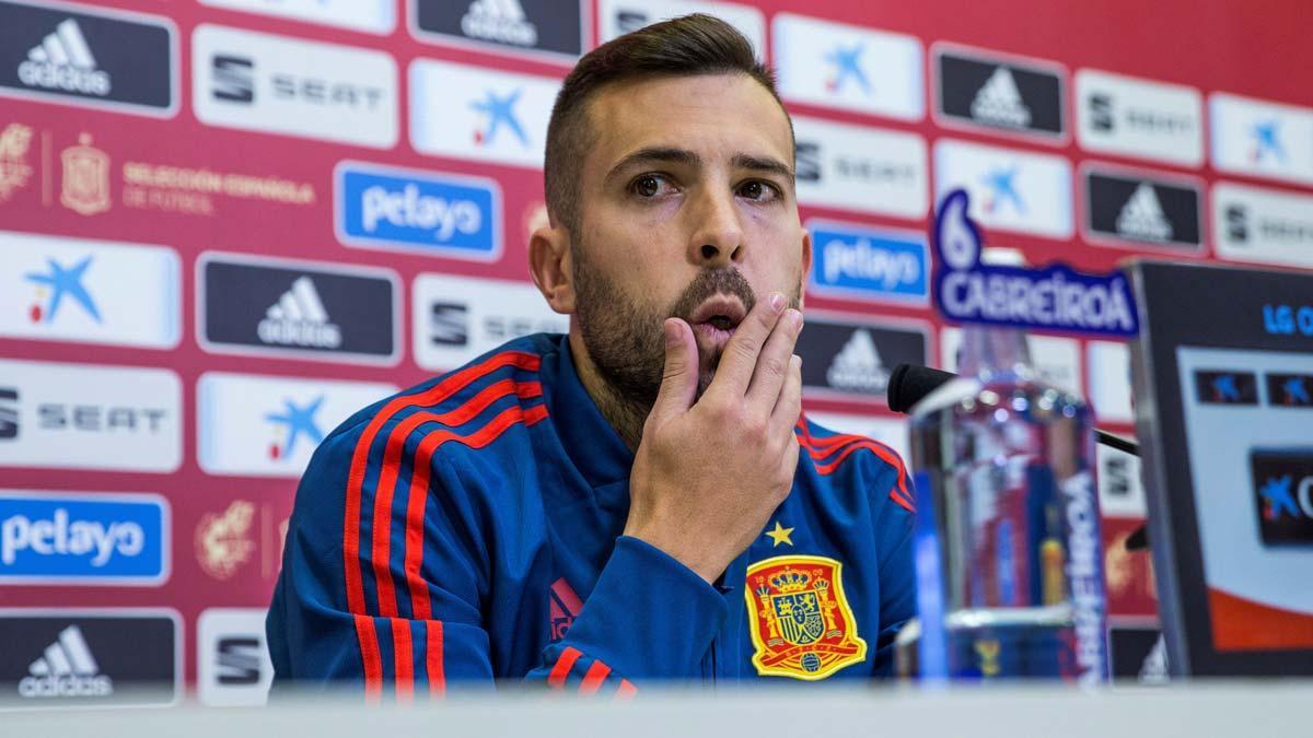 Declaraciones de Jordi Alba en las que sostiene: Nunca he dicho nada malo de Luis Enrique.