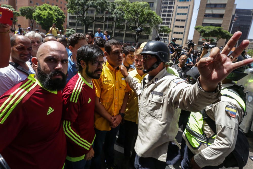 Incidentes en la marcha opositora en Venezuela