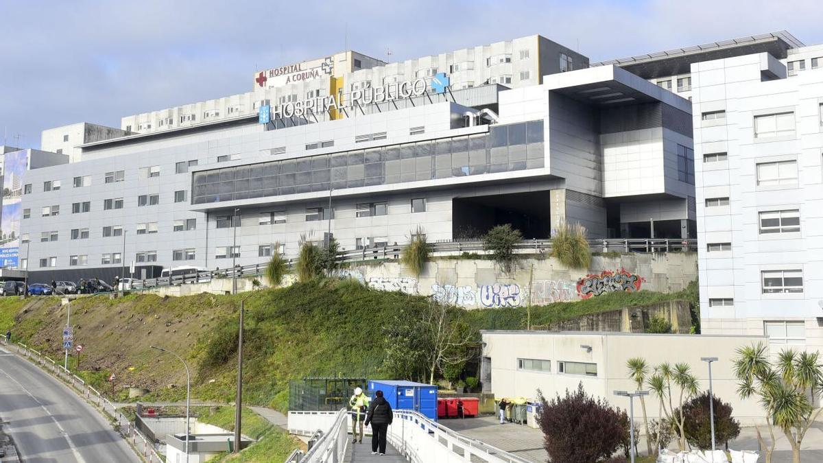 Parte de la fachada del Chuac de A Coruña.