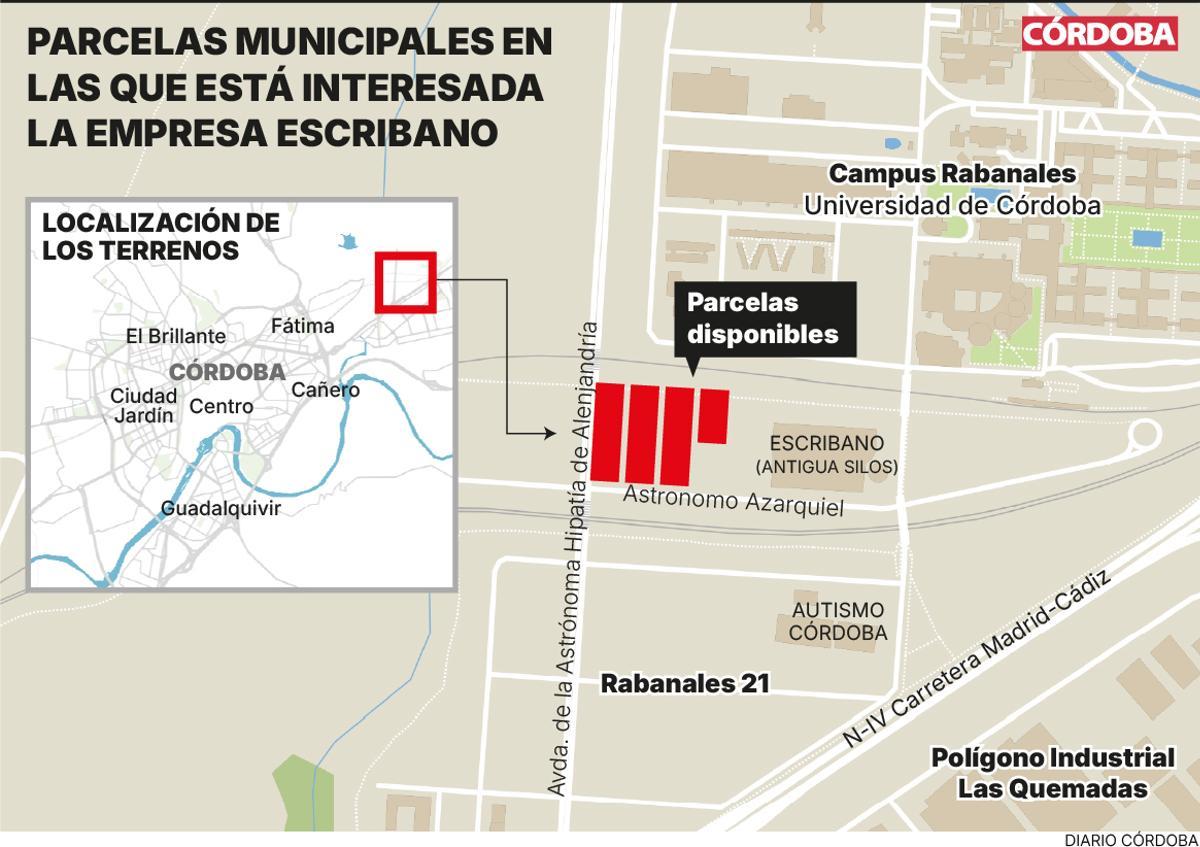 Parcelas municipales a la venta en Rabanales 21 en las que está interesada Escribano.