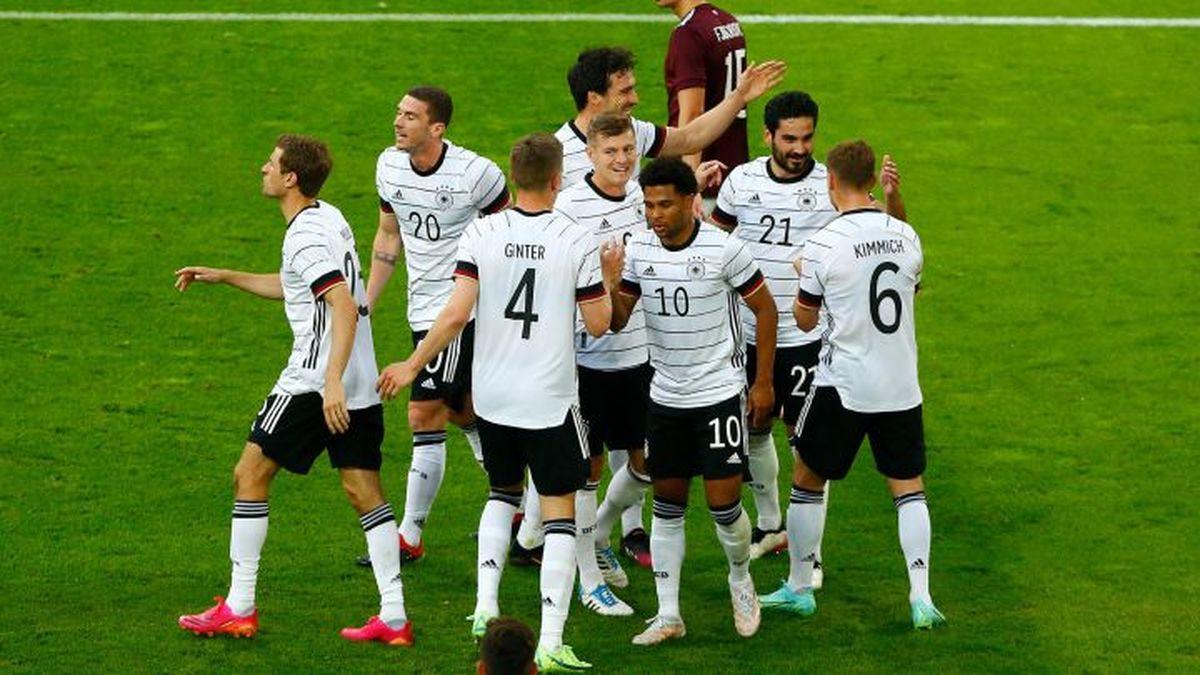 Alemania viene de aplastar a Letonia en un amistoso internacional que culminó 7-1