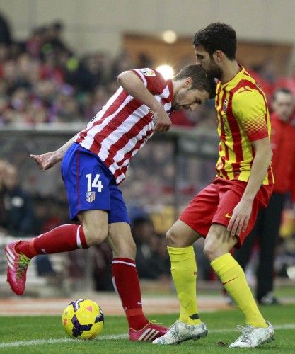 Imágenes del partido disputado entre el Atlético y el Barça.