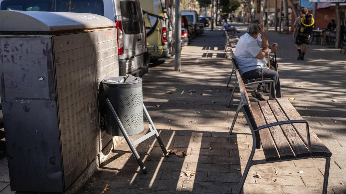 Una calle del barrio de Sant Roc de Badalona