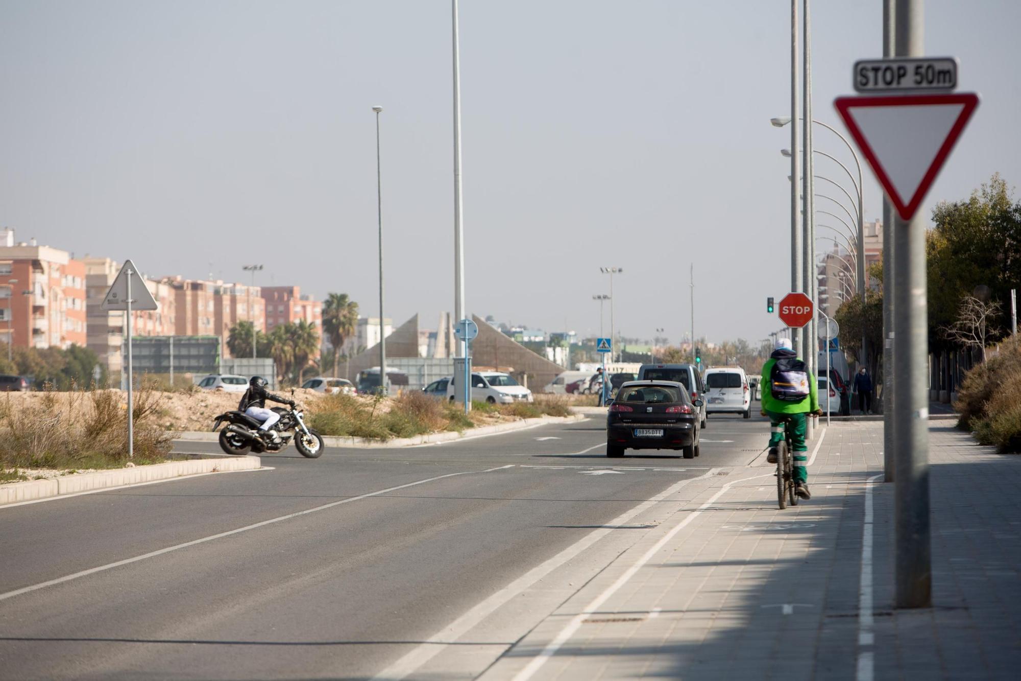 La apertura del tramo de la Vía Parque en el PAU 1 completa una nueva circunvalación en Alicante