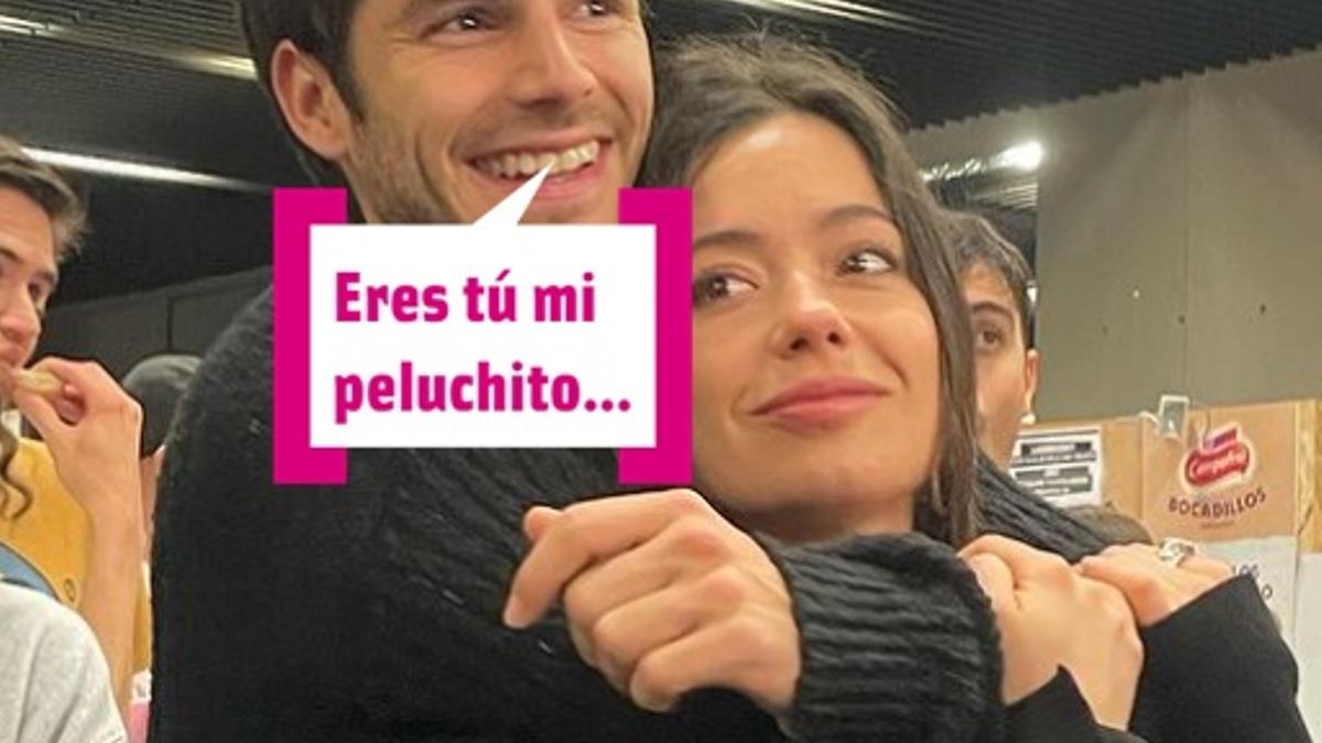 Álvaro Mel, Anna Castillo y el trenecito: caricias, besos y mimitos