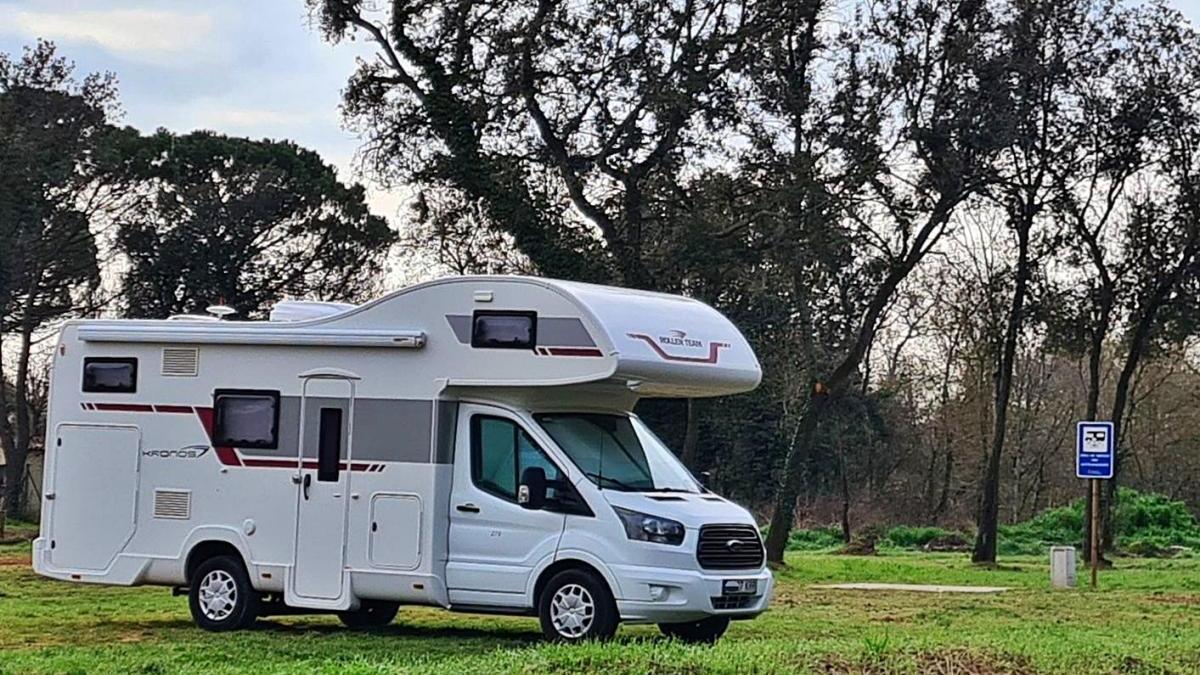 El nou aparcament per a l&#039;estacionament d&#039;autocaravanes de Sant Gregori.