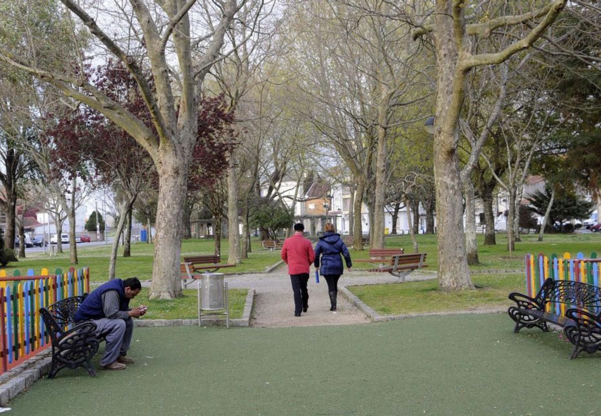 Parque de Dona Concha, en Vilaxoán. |  Noé Parga