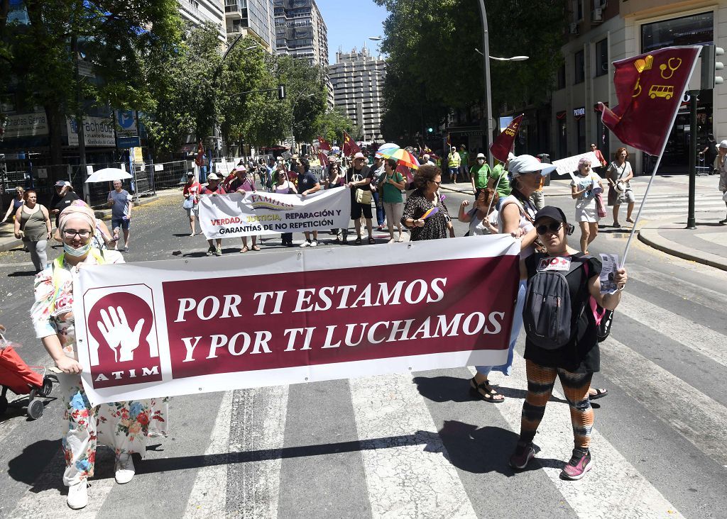 Las mareas se echan a la calle en el Día de la Región de Murcia