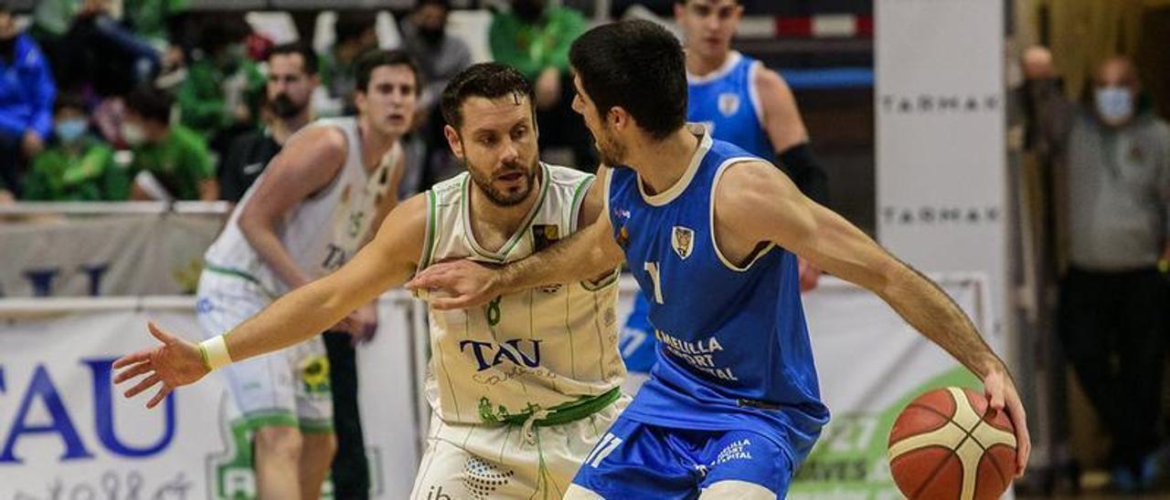 Joan Faner, decisivo en la victoria del TAU Castelló ante el Melilla Sport Capital.