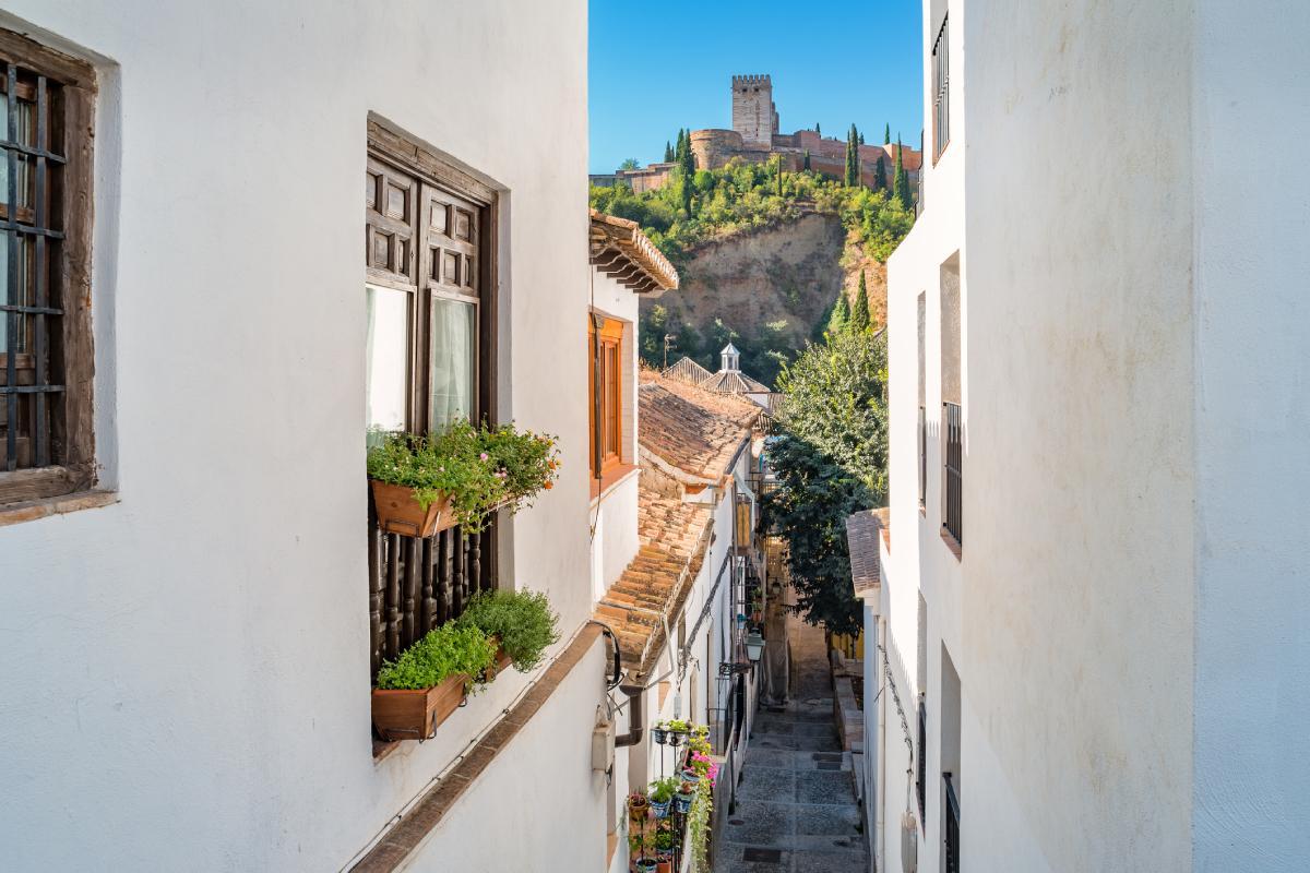Calles del Albaicín en Granada