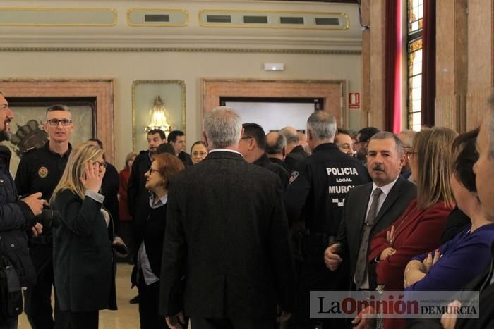 Homenaje a los policías locales jubilados en Murcia