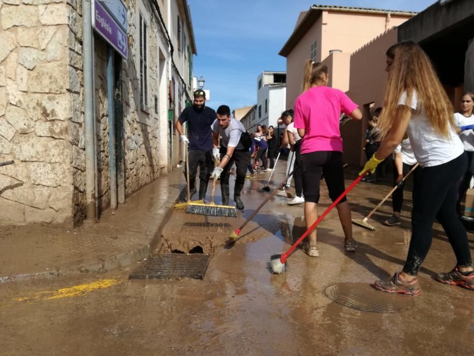 Una riada de solidaridad inunda Sant Llorenç