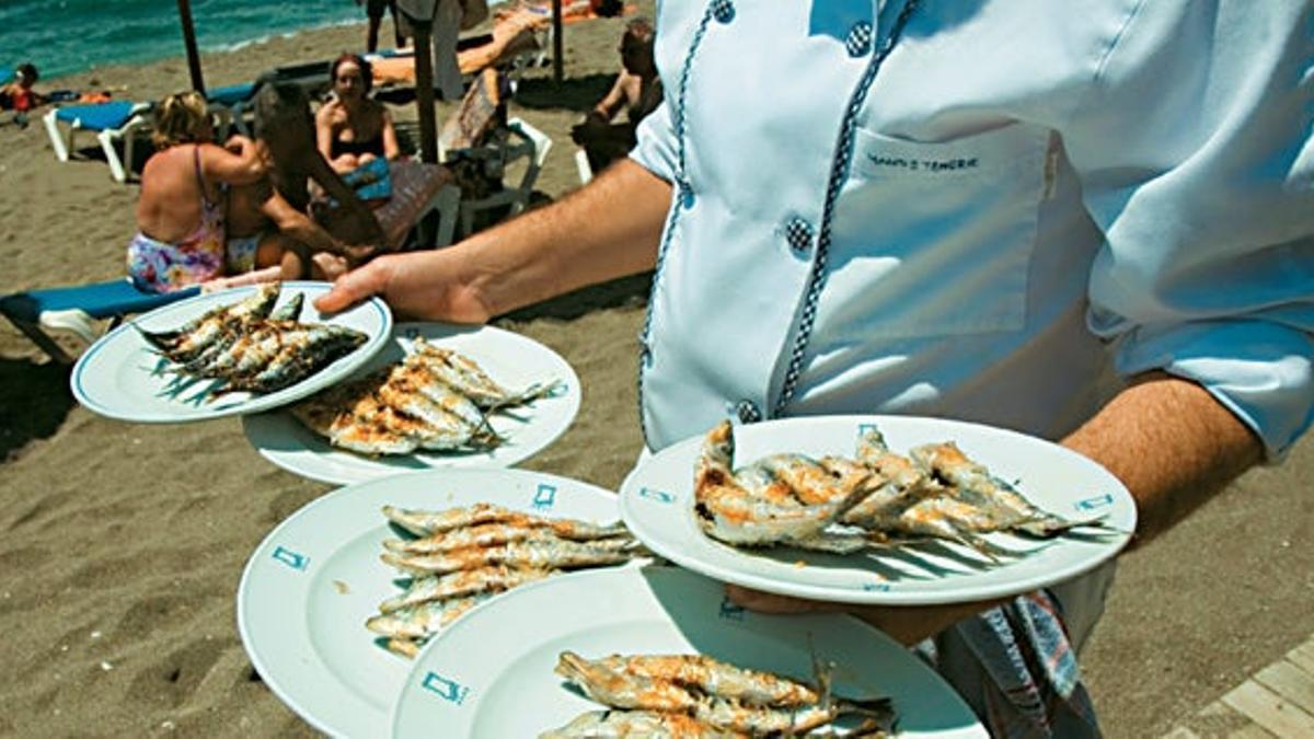 Tapas y unos buenos espetos de sardinas