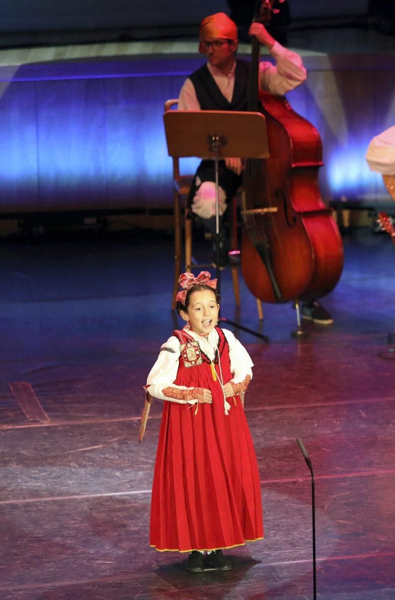 Certamen infantil de jota aragonesa en el Auditorio de Zaragoza