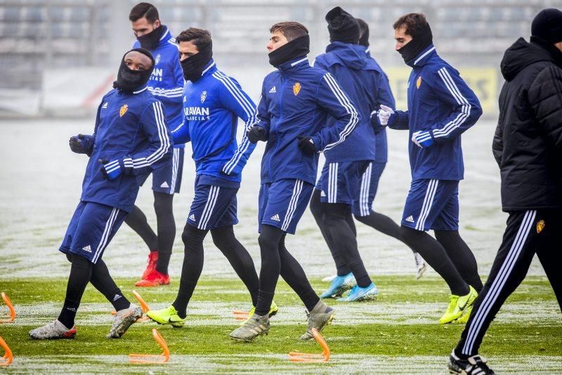 Entrenamiento del 13 de enero del Real Zaragoza