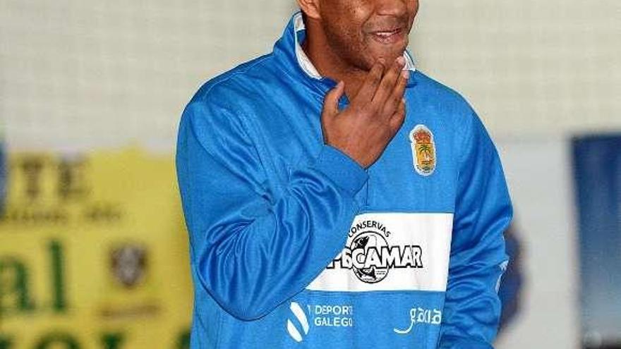 Marcio Santos, durante un partido anterior del Poio Pescamar. // R. V.