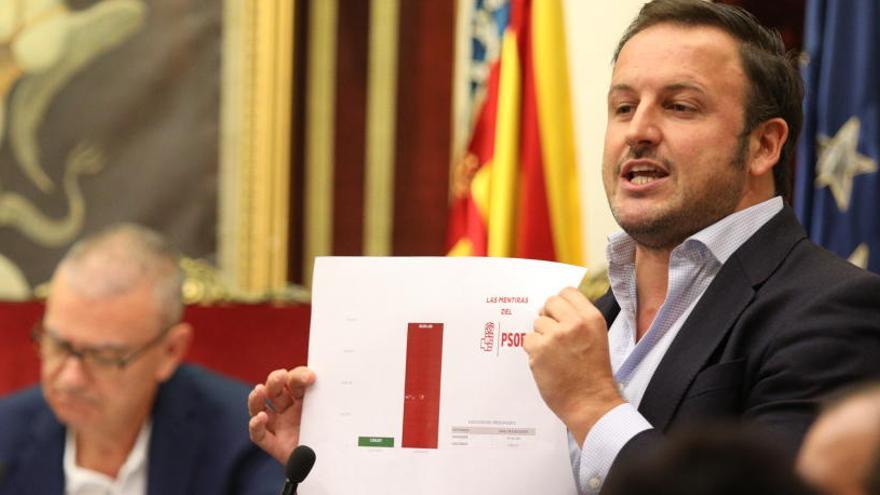 El PP pide al PSOE que dé marcha atrás en la subida de impuestos de mañana en Elche