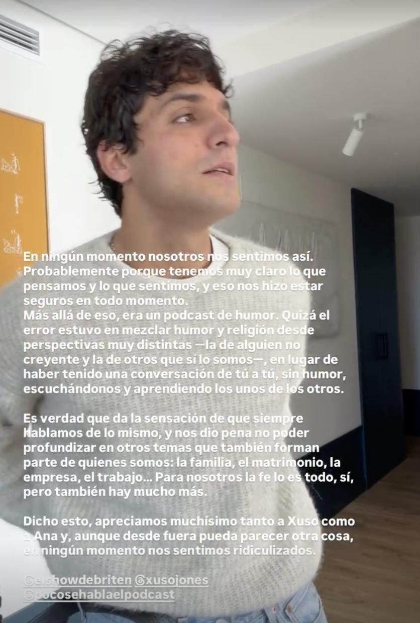 Tomás Páramo explica la 'polémica' con el pódcast