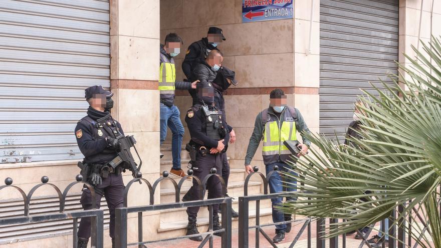 Prisión para siete arrestados en la macrorredada antidroga en Alicante, Murcia y Castellón