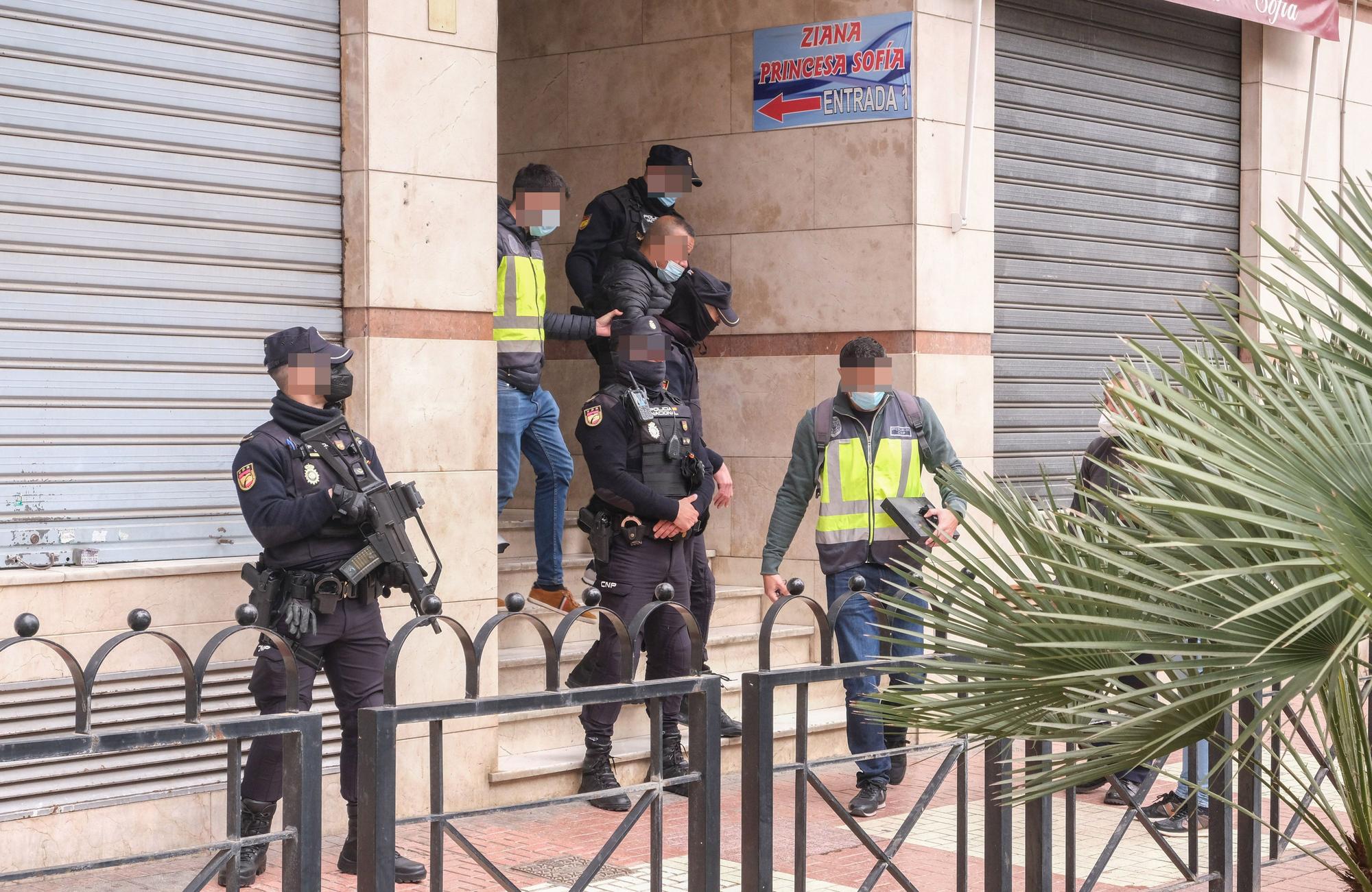 Más de 15 detenidos en una macrorredada antidroga en las provincias de Alicante y Murcia