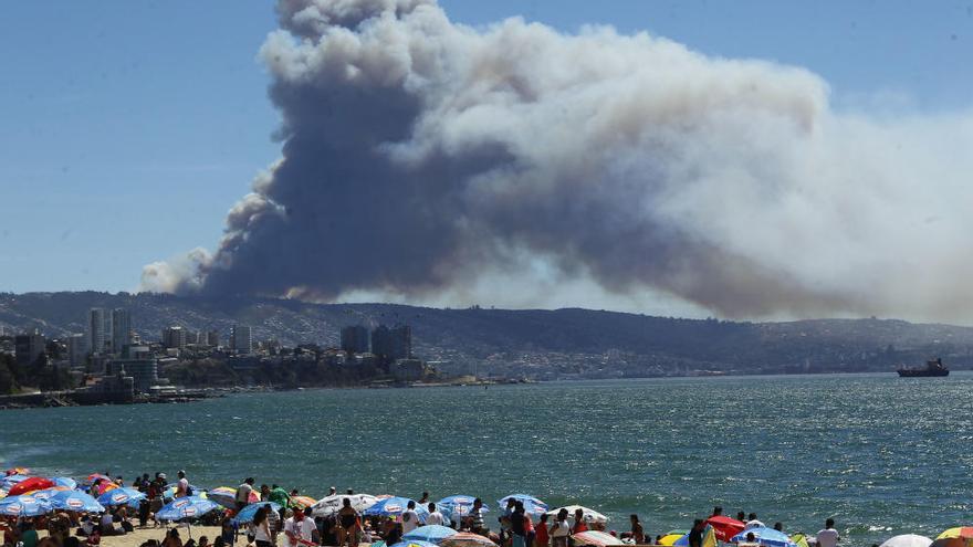 Incendio en Valparaíso (Chile)