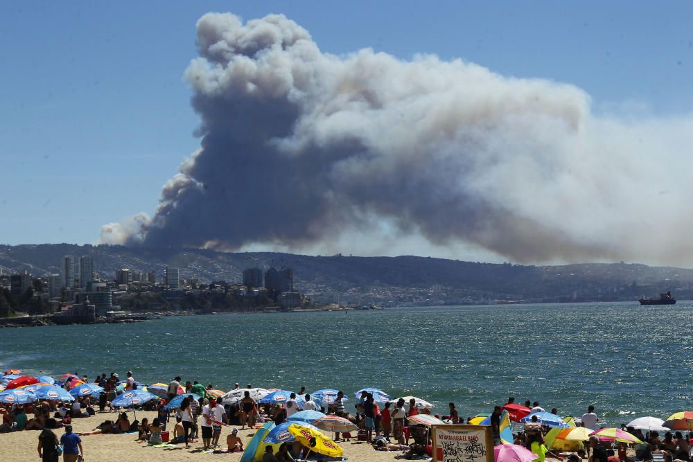 Incendio en Valparaíso (Chile)