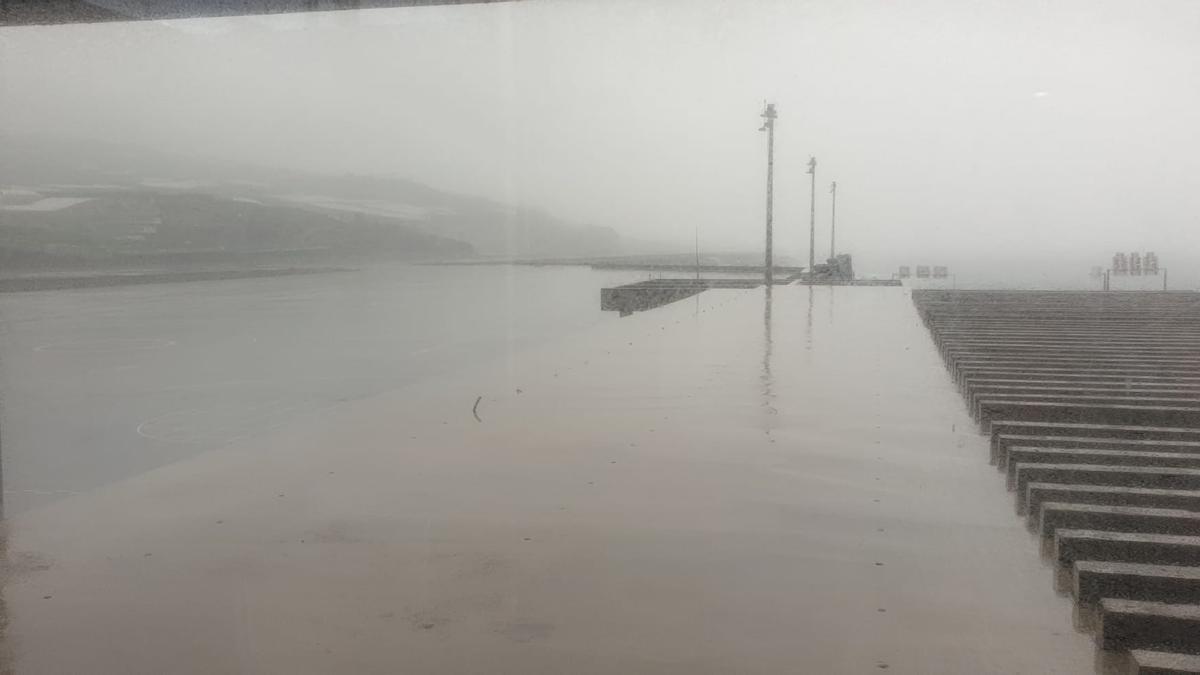 La niebla que había ayer en la zona del aeropuerto de La Palma.