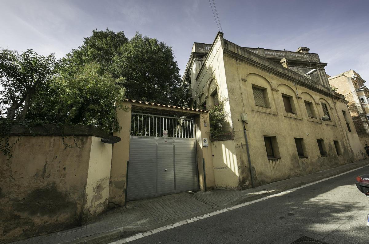 La masía de Can Raventós, en el barrio de Sarrià, en Barcelona.