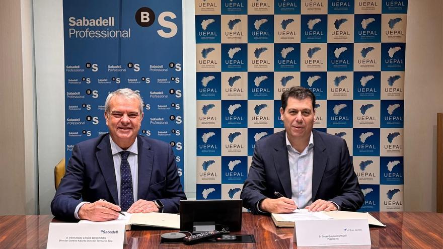 Uepal y Sabadell firman un convenio para impulsar el tejido productivo de Alicante