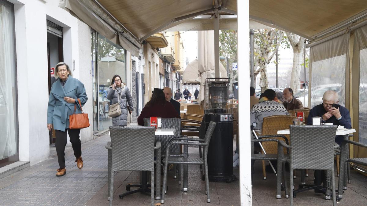 Terraza de un negocio de hostelería de la ciudad de Córdoba.