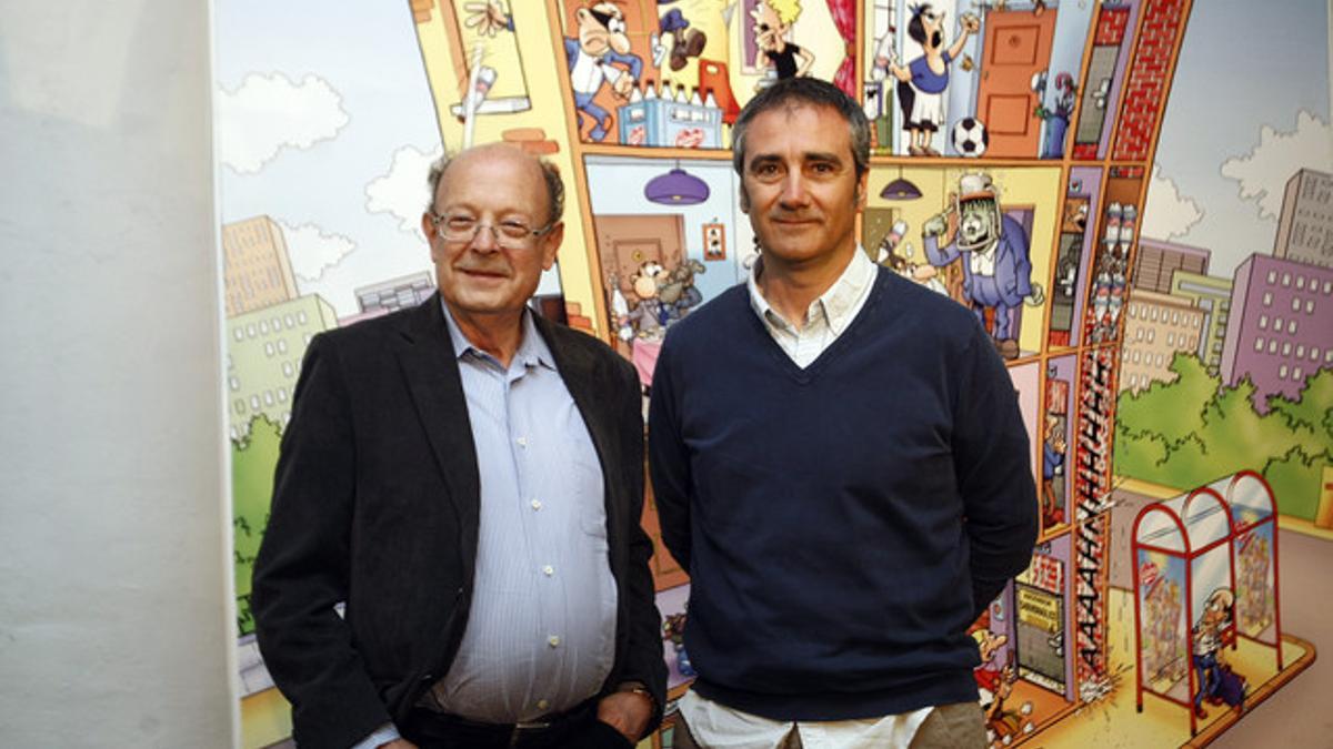 El creador de Mortadelo y Filemón, Francisco Ibañez , y el cinesta javier Fesser