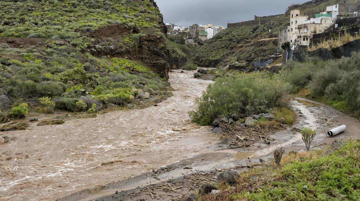 Efecto de la tormenta Therese norte de Gran Canaria