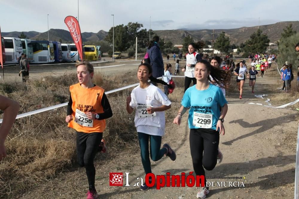 Final Regional de Cross Escolar: cadetes