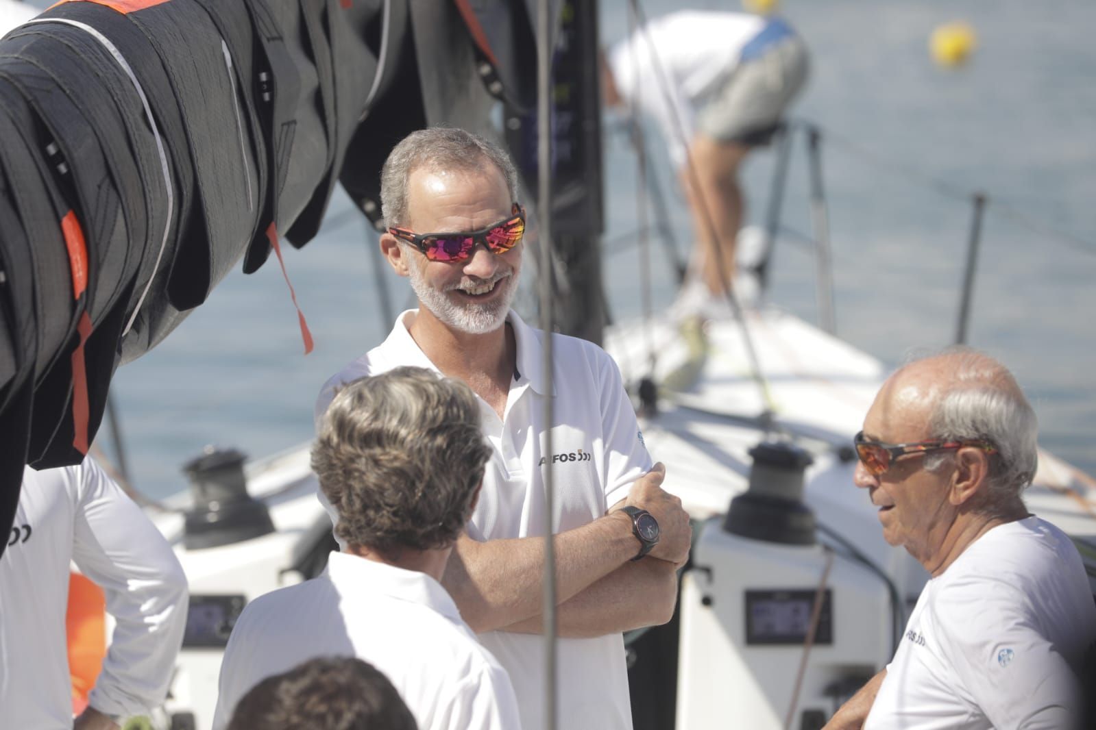 El rey Felipe XI en la 41 Copa del Rey de Mapfre.