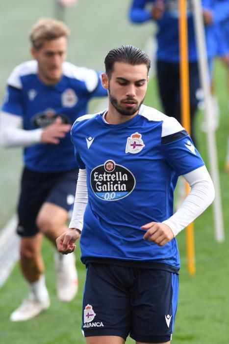 Sesión a puerta cerrada en Riazor