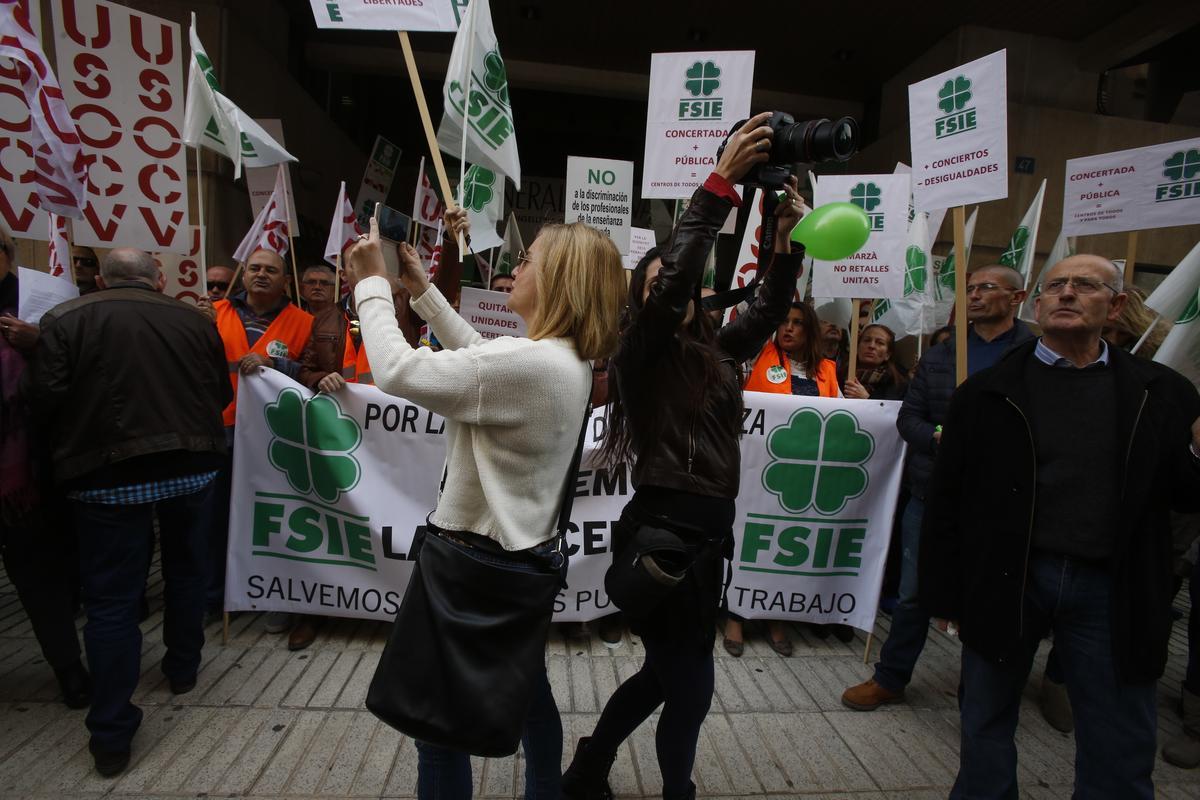 Movilización del sindicato FSIE