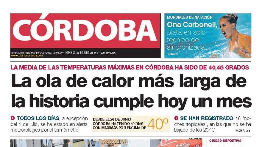 La portada de CÓRDOBA