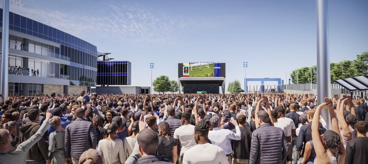 Recreación del Fan Fest de la MLS para el Mundial de la FIFA 2026 en Kansas City