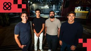 Cristian Gallardo, Àlex Recort, Joan Sánchez y Aleix Ramoneda, socios del renovado Luz de Gas
