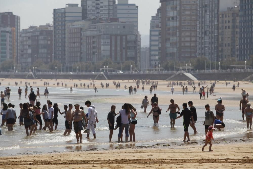 Jornada de calor en Gijón