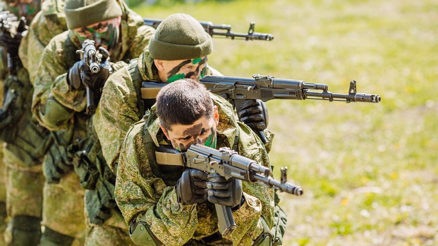 Imagen de soldados de las fuerzas especiales rusas.