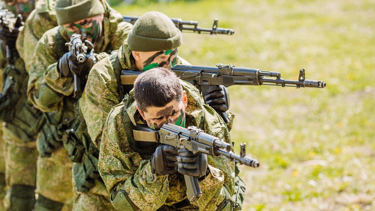 Imagen de soldados de las fuerzas especiales rusas.