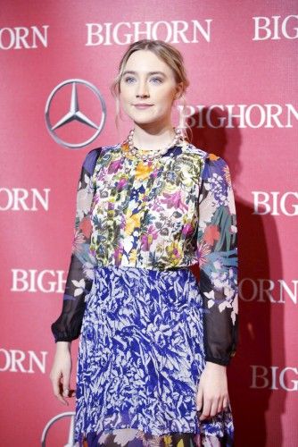 International Star Award recipient actress Saoirse Ronan poses at the 27th Annual Palm Springs International Film Festival Awards Gala in Palm Springs