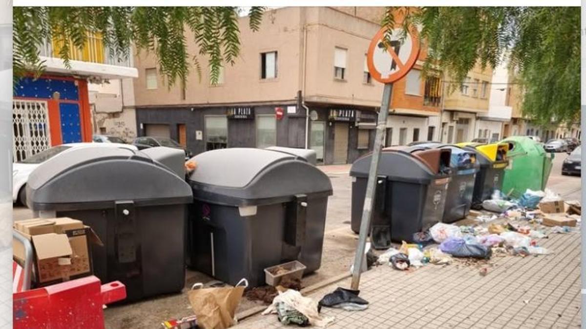 Primeras señales de la huelga de limpieza en Sagunt tras la celebración mundialista