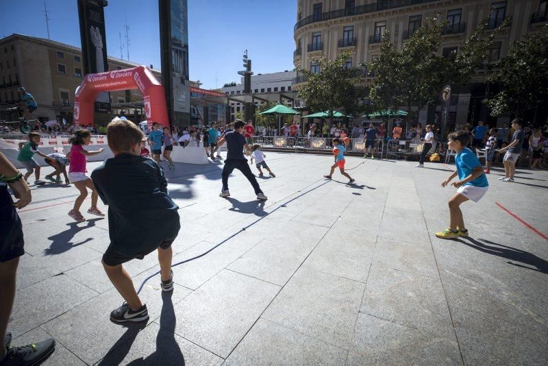 Día del Deporte en la Calle en la Plaza del Pilar de Zaragoza