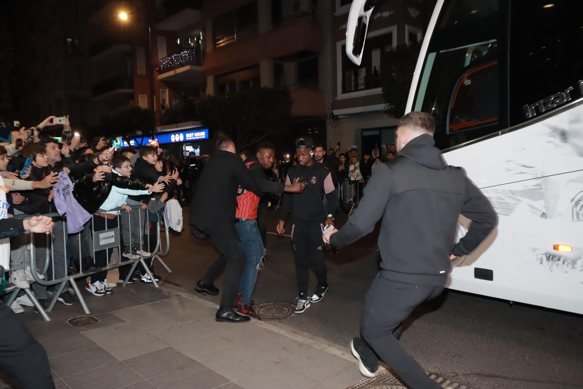 Así ha sido la llegada del Real Madrid a Castelló